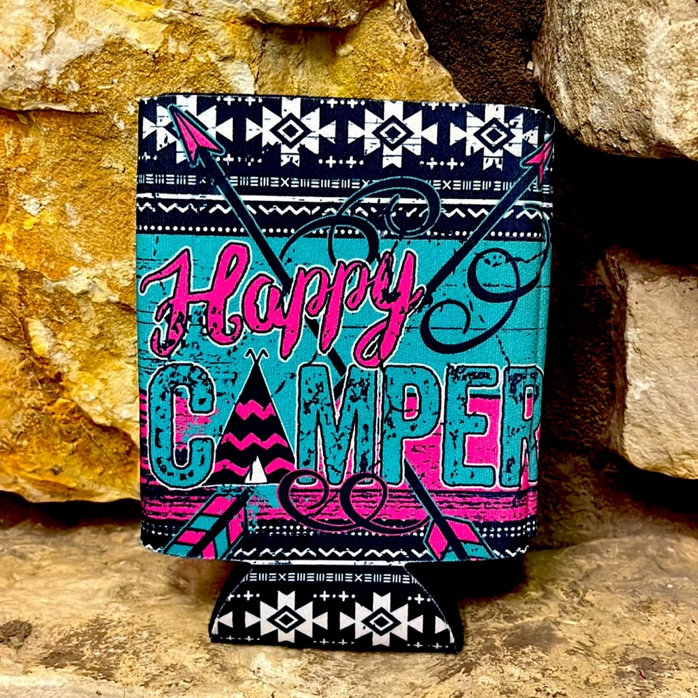 Happy Camper Koozie